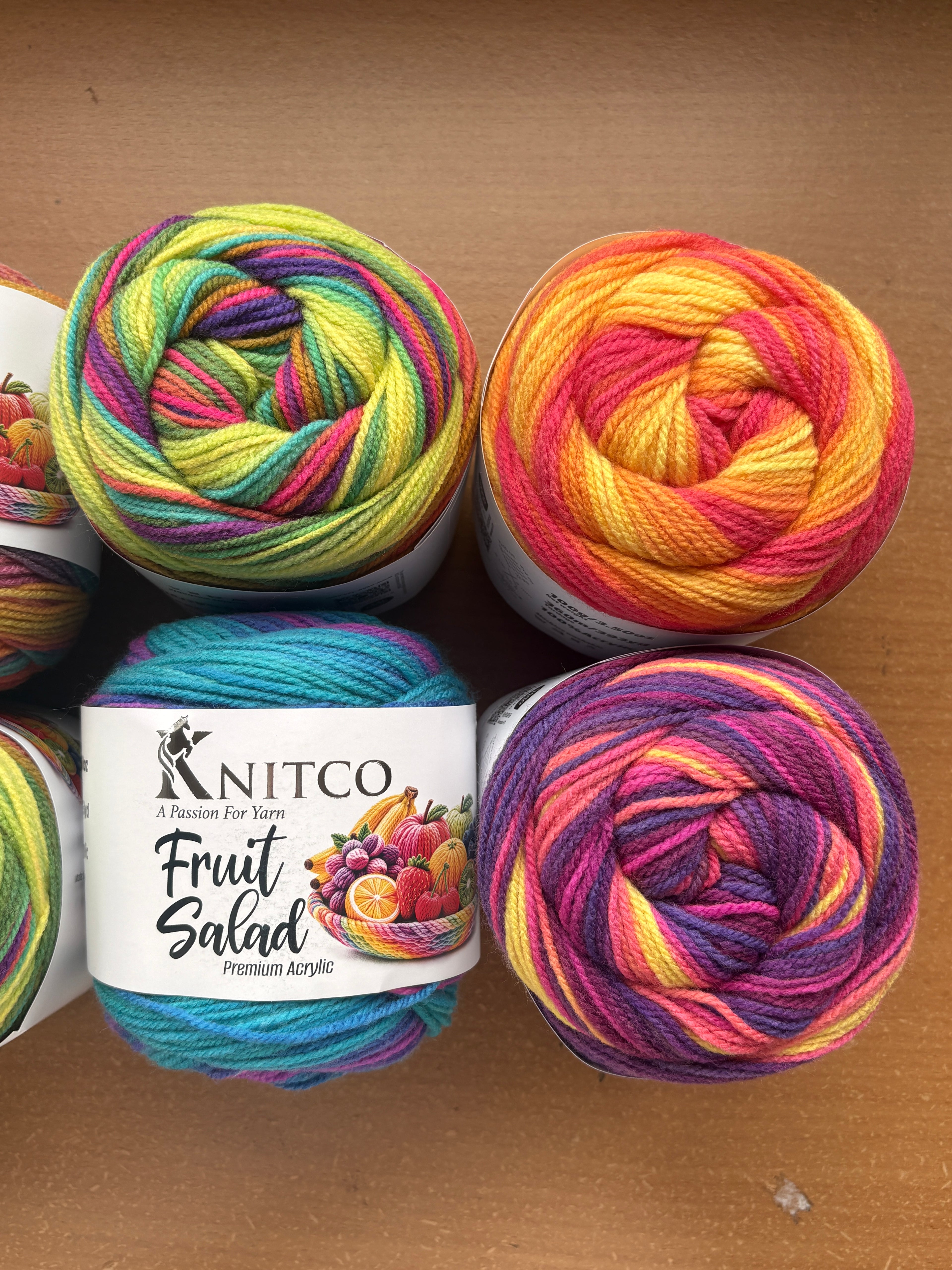 Knitco Fruit Salad Premium Acrylic Yarn