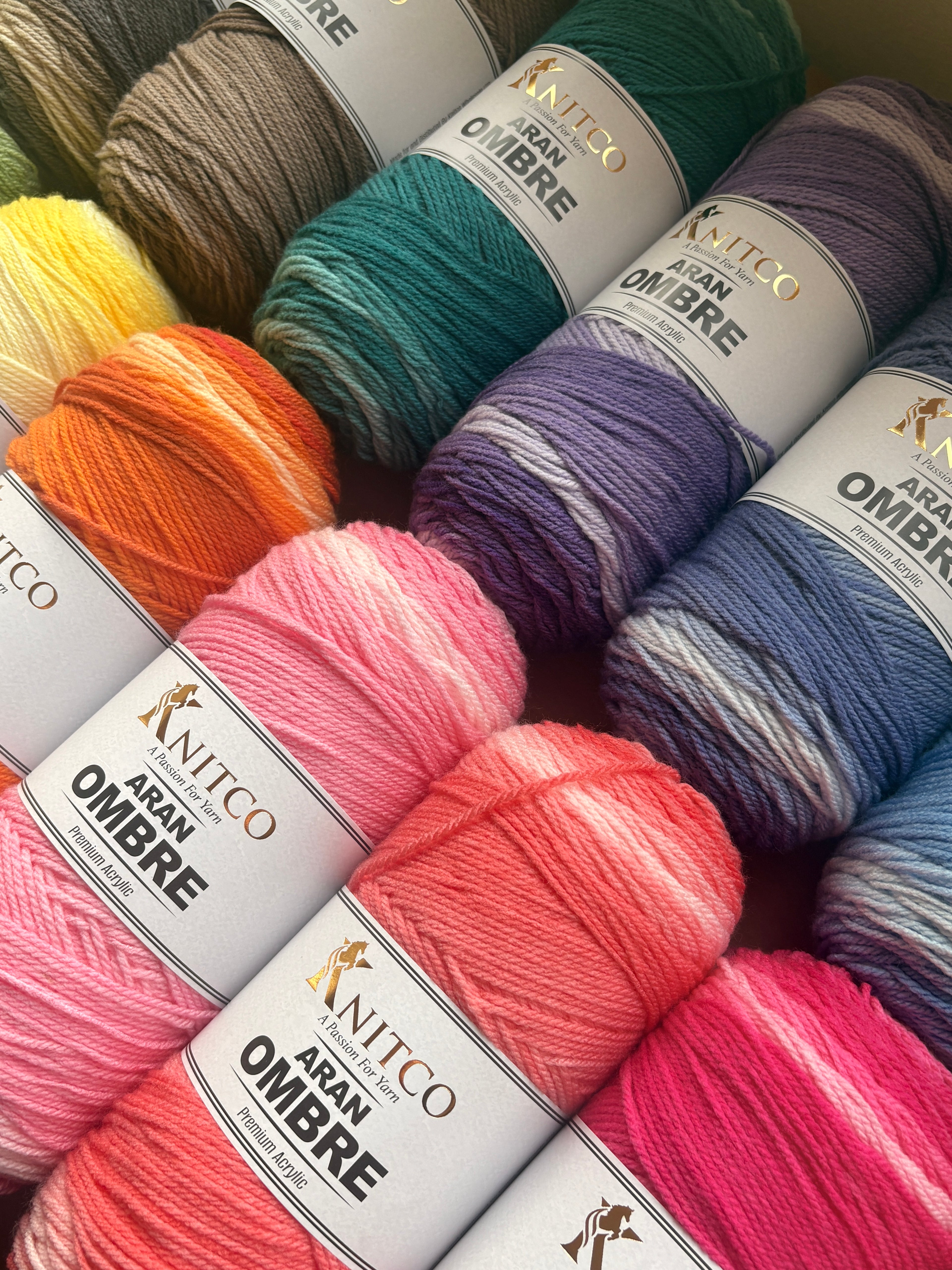 Knitco Aran Ombré Premium Acrylic Yarn
