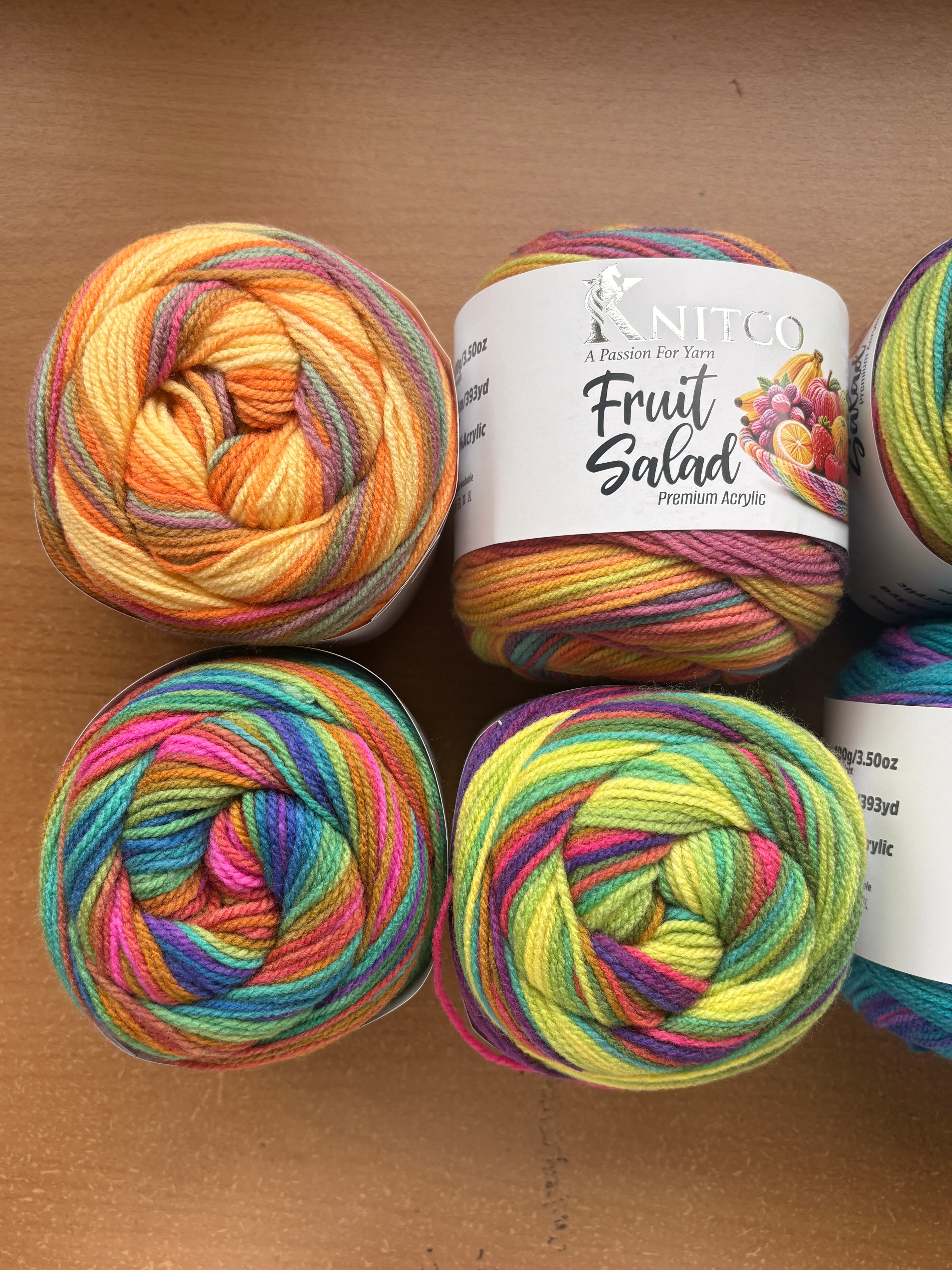 Knitco Fruit Salad Premium Acrylic Yarn
