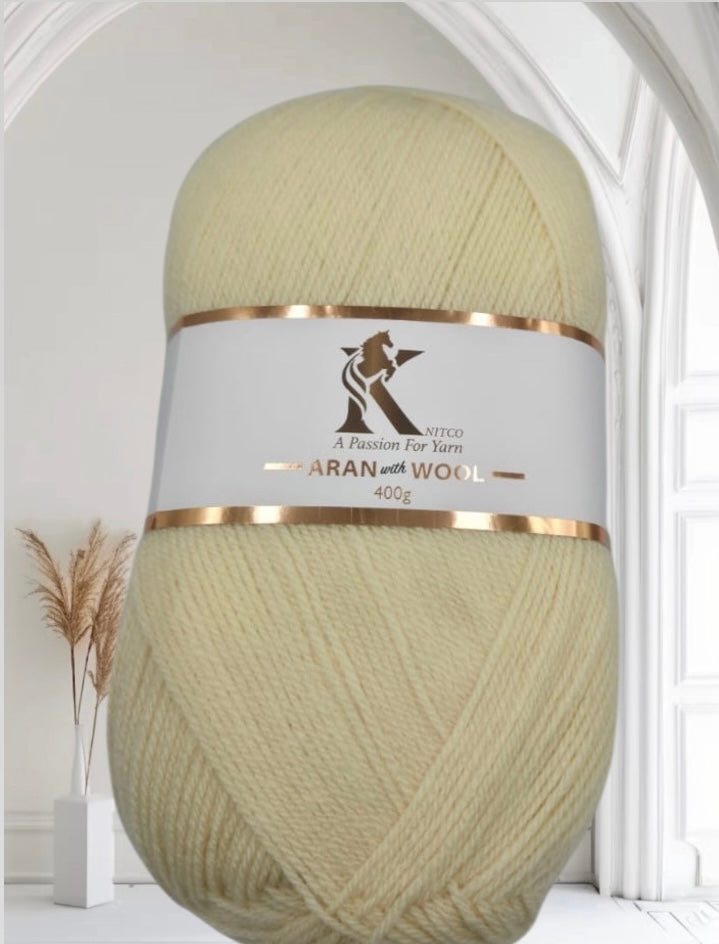 Knitco Aran With Wool - Plain and Tweed