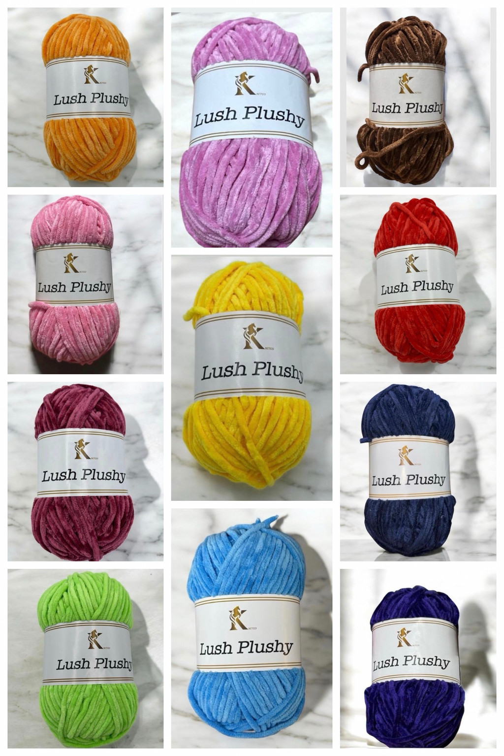 Knitco Lush Plushy Chenile Yarn