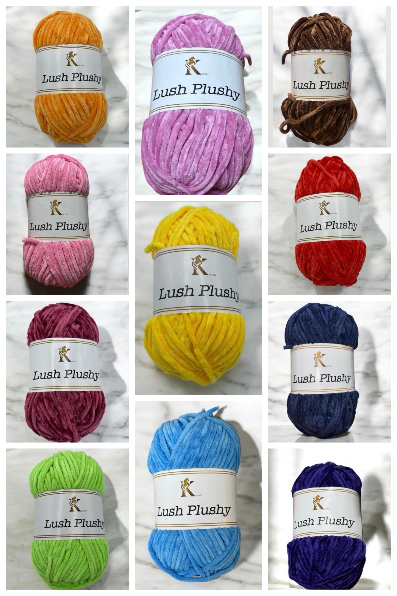Knitco Lush Plushy Chenile Yarn