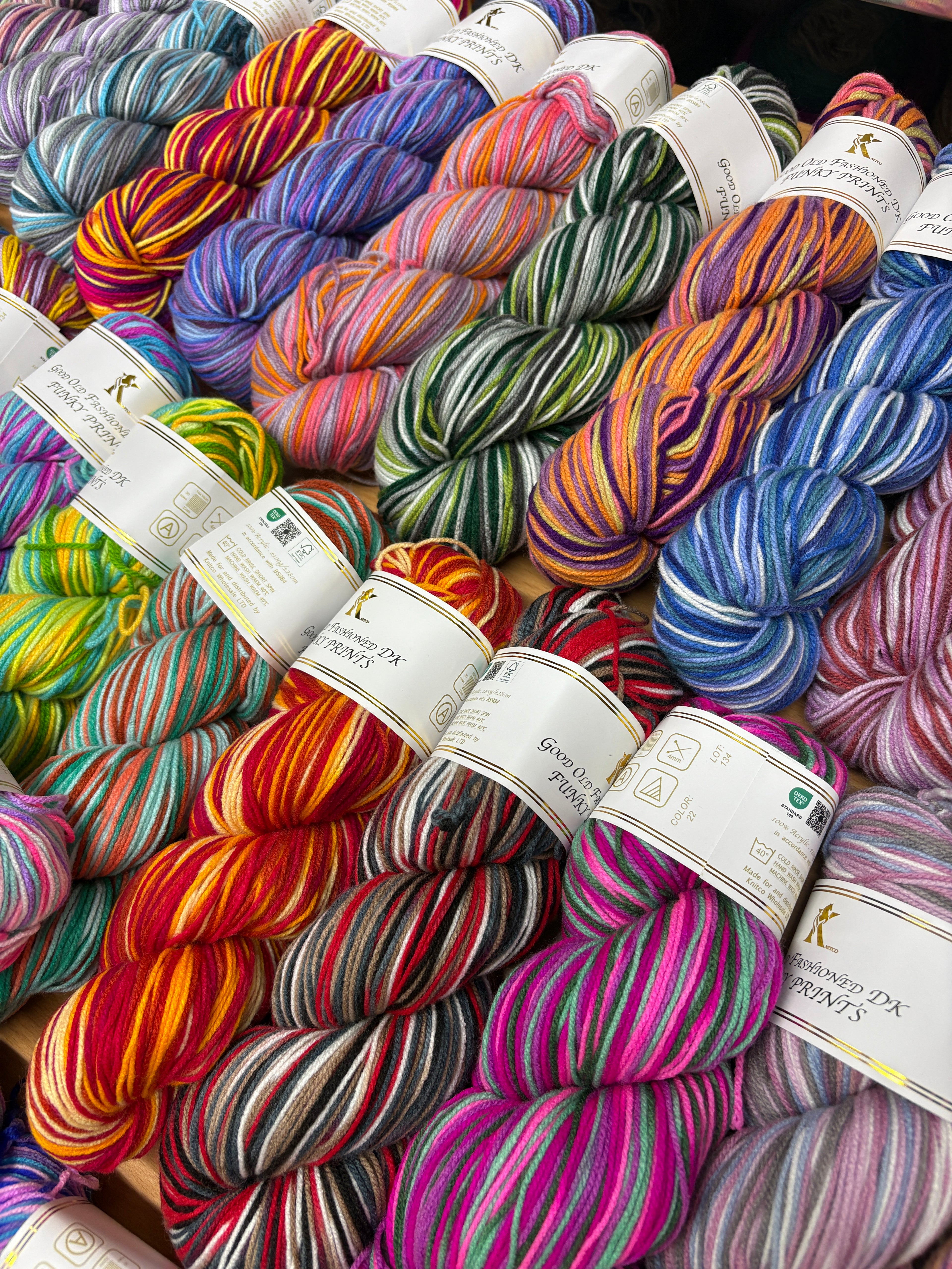 Knitco GOF DK Funky Prints Acrylic Hanks