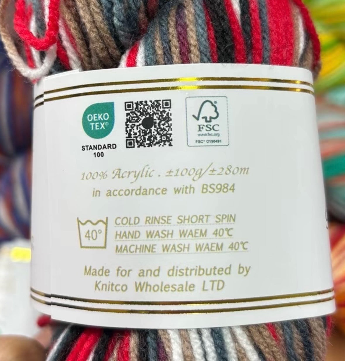 Knitco GOF DK Funky Prints Acrylic Hanks